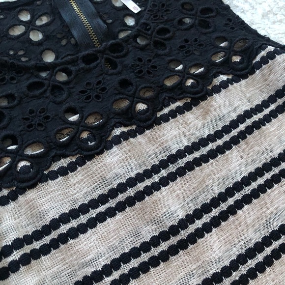 Free people black and beige sleeveless top size xs - Picture 4 of 4